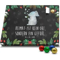 Mr. & Mrs. Panda Schoko Adventskalender Elefant Seifenblasen - Schwarz - Geschenk, Liebesspruch, Tiermotive, Heimat, Gute Laune, Elefanten, Tiere, ... - Schwarz