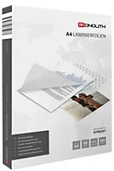 Monolith Laminierfolien DIN A4 Glasklar 80 Mikron (2 x 80) Transparent 300 Hüllen