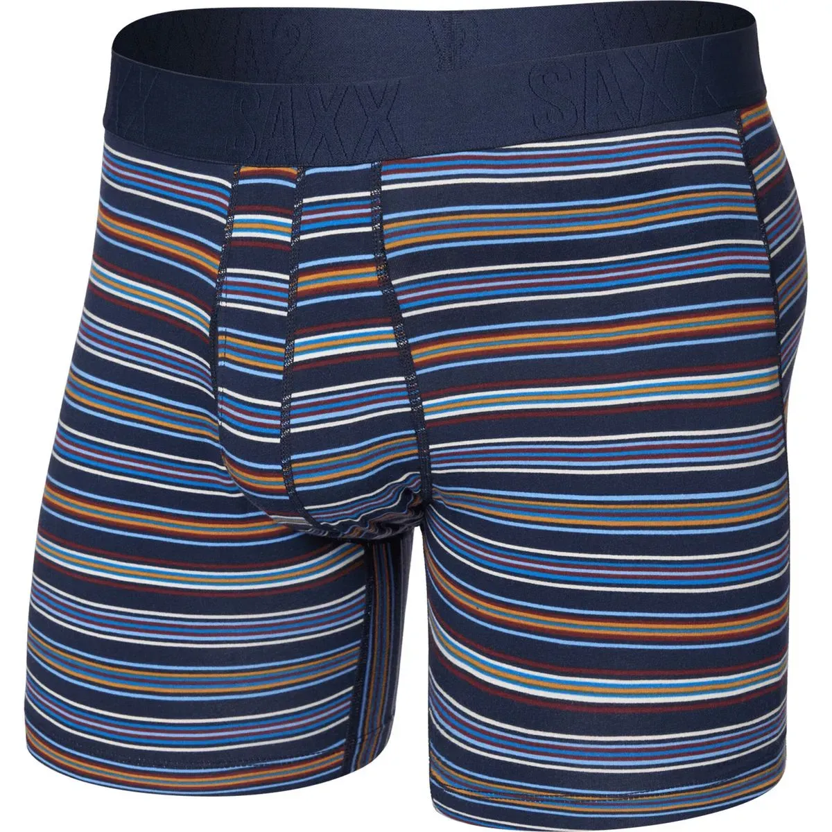 Saxx Droptemp Cooling Cotton Boxer Brief FLY vivid stripe-maritime (VIS) XL
