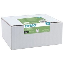 Dymo 6er-Pack LabelWriter Papier-Etiketten »S0722540« Vorteilspaket weiß