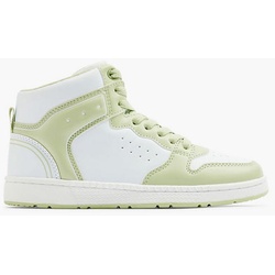Hoher Sneaker - Damen - weiß