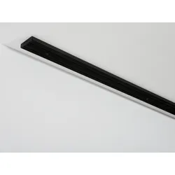 Vorhangschiene GARDINIA "schwarz", schwarz, L:150cm, Kunststoff, Gardinenstangen, mit Bohren, verschraubt, Serie GK1
