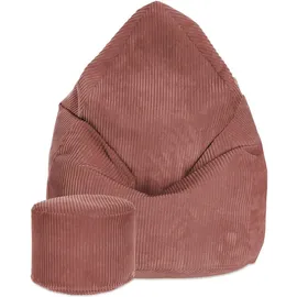 DreamRoots Sitzsack, Kupfer, Textil, 70x105x70 cm, Oeko-Tex® Standard 100, Wohnzimmer, Hocker, Sitzsäcke, XXL Sitzsäcke