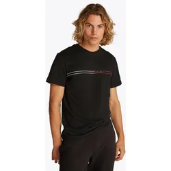 Kurzarmshirt »TJM SLIM ENTRY GRAPHIC TEE EXT«, Mit Rundhalsausschnitt, Gr. L, Black, , 78530904-L