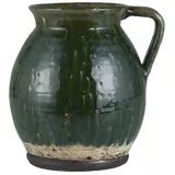 ib laursen Vase mit Henkel rustikal Avignon in grün
