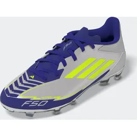 adidas F50 League Messi FG/MG Kinder silver met./solar yellow/lucid blue 38
