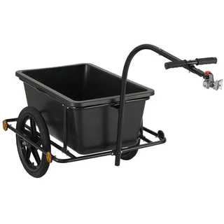 Juskys Lastenanhänger 90 L schwarz