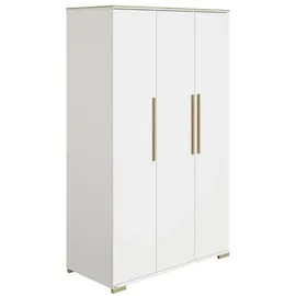 Paidi Kinderkleiderschrank Enie 124 x 56 cm Eiche massiv weiß