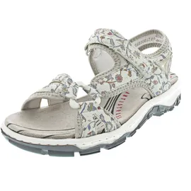 Rieker Riemchensandale Damen Hellgrau Multicolor 40