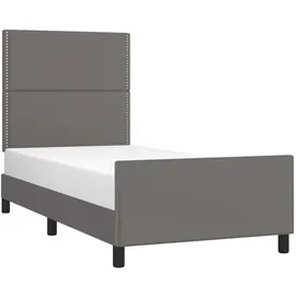 vidaXL Bettgestell 100 x 200 cm Grau