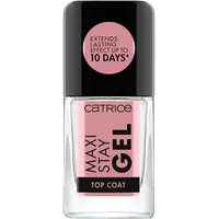 Catrice Maxi Stay Gel Top Coat, Unter- und Überlack, transparent, langanhaltend, glänzend, ohne Aceton, vegan, Mikroplastik Partikel frei (10,5ml)