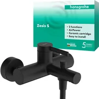 Hansgrohe Zesis S Einhebel-Wannenmischer Aufputz, 2 Verbraucher, Ausladung 175mm,