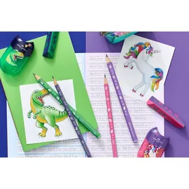Faber-Castell Dreieckiger Radiergummi Einhorn lila/pink
