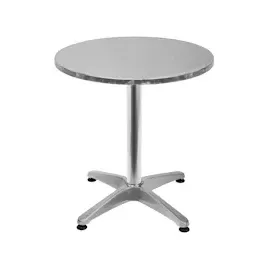 CASARIA Stehtisch 2in1 Ø 60 x 115 cm silber