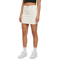 URBAN CLASSICS Organic Stretch Kurzer Rock Mit Hoher Taille Off White Raw 29
