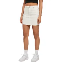 URBAN CLASSICS Organic Stretch Kurzer Rock Mit Hoher Taille Off White Raw 29