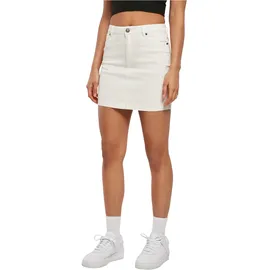 URBAN CLASSICS Organic Stretch Kurzer Rock Mit Hoher Taille Off White Raw 29