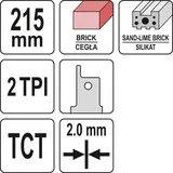 Yato Sägeblatt 215 mm
