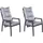 Outdoor Edge BONDINO Gartensessel 59 x 66 x 109 cm grau/schwarz 2 St.