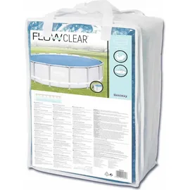 BESTWAY Solarabdeckung Flowclear Rund blau 462 cm