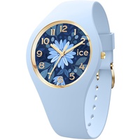 ICE-Watch - ICE flower Water blue - Blaue Damenuhr mit Silikonarmband - 021733 (Small)