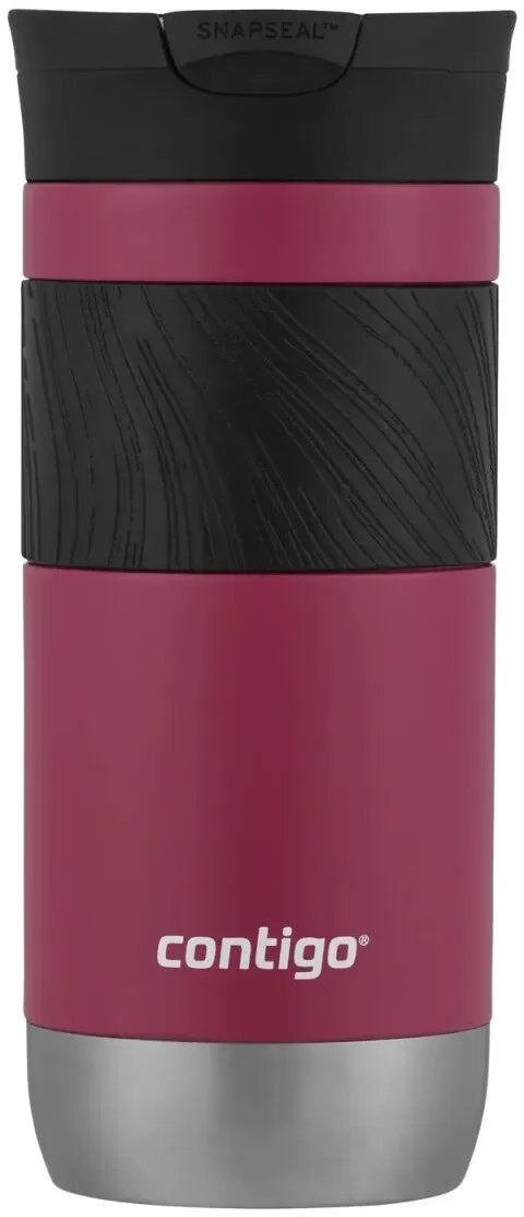 CONTIGO 2155587 Reisebecher 590 ml Schwarz, Pink, Silber Edelstahl