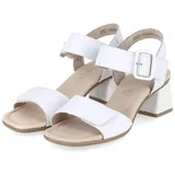 remonte Damen Riemchensandalen D1K51, Frauen Sandalen,Sommerschuhe,Freizeitschuhe,offene Schuhe,Strandschuhe,Riemen,Riemchen,Weiss (80),40 EU - 40 EU