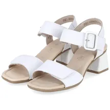 remonte Damen Riemchensandalen D1K51, Frauen Sandalen,Sommerschuhe,Freizeitschuhe,offene Schuhe,Strandschuhe,Riemen,Riemchen,Weiss (80),40 EU - 40 EU