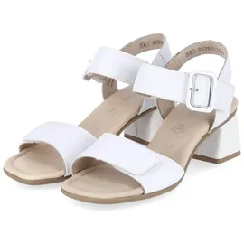 remonte Damen Riemchensandalen D1K51, Frauen Sandalen,Sommerschuhe,Freizeitschuhe,offene Schuhe,Strandschuhe,Riemen,Riemchen,Weiss (80),40 EU - 40 EU