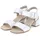 remonte Damen Riemchensandalen D1K51, Frauen Sandalen,Sommerschuhe,Freizeitschuhe,offene Schuhe,Strandschuhe,Riemen,Riemchen,Weiss (80),40 EU - 40 EU