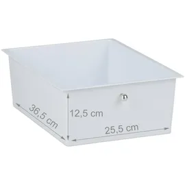 Relaxdays Badrollwagen 33 x 74 x 39 cm Silber