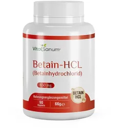 VitaSanum® - Betain-HCL (Betainhydrochlorid) 650 mg 90 Kapseln 90 St