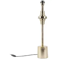 QAZQA Art Deco Tischlampe Gold ohne Schirm - Diverso