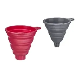 Westmark Trichter Set 2-teilig Silikon Ø 10 und 11 cm rot grau