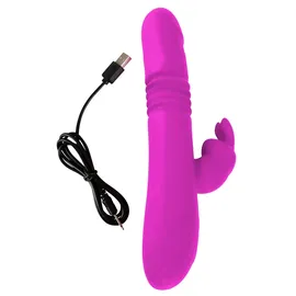 Sweet Smile Rabbitvibrator „Thrusting Pearl“ mit Stoßfunktion und Rotation, pink