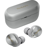 Technics EAH-AZ80E-S kabellose Ohrhörer mit Noise Cancelling, Multipoint Bluetooth 3 Geräte, bequemer In-Ear-Ohrhörer, Kabelloses Laden, Silber