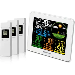 BRESSER Farbwetterstation mit 3 Sensoren