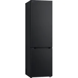 LG Kühl-/Gefrierkombination "GBV3200CPY", C (A-G), silber (schwarz), Rechtsanschlag, Kühlschränke, Aussendisplay und ThinQ App-Kompatibilität