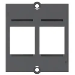 Bachmann Frontabdeckung - Schwarz - 2 Ports
