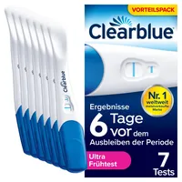 Clearblue Schwangerschaftstest, Ultra Frühe Erkennung, Ergebnisse 6 Tage früher, 7 Tests