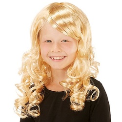 Kinder-Lockenperücke, blond