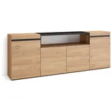 SKRAUT HOME Sideboard, Mehrfarbig, Holzwerkstoff, Rechteckig, 35x75x200 cm, Wohnzimmer, Kommoden - Sideboards, Sideboards