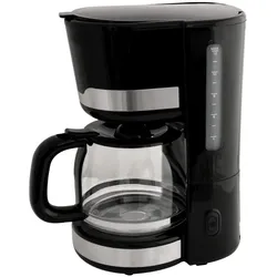 Kaffeemaschine Deski Edelstahl-schwarz 1,5 Ltr. 1000 Watt
