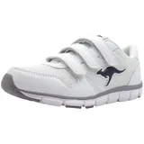 KangaROOS K-BlueRun 701 B Sneaker, White Dark Navy 0042, 44 EU