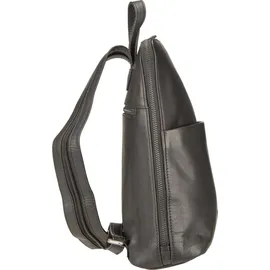 GREENBURRY Fiorentina City Rucksack Leder 31 cm Schwarz