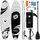 SereneLife SUP Board Set Aufblasbar 320 x 80 x 15 cm grau|schwarz