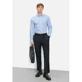 Olymp Businesshemd OLYMP "OLYMP Level Five, body fit, Kent", Herren, Gr. 38, Normaler Arm, bleu, 100% Baumwolle, Hemden