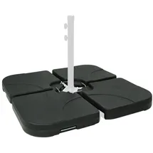 Swing&Harmonie Schirmständer Gewicht befüllbar bis 130 kg Sonnenschirm Schirmgewicht Schirmständer Beschwerungsplatten Sonnenschirmständer Ampelschirm