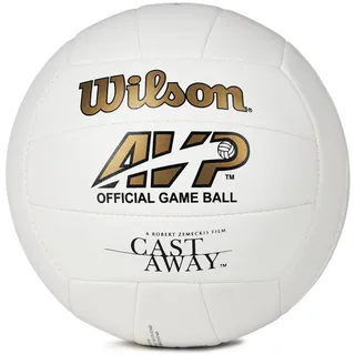 Wilson CASTAWAY Volleyball CAST Away MR White/REd, Official, CAST Away Mr