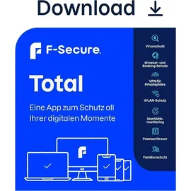 F-Secure Total Security & VPN 2026 ESD 5 Geräte 1 Jahr Win